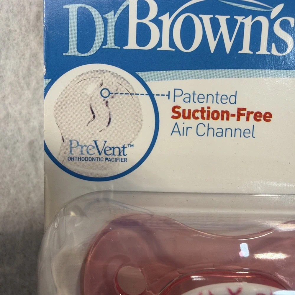Dr Brown's PreVent Pacifiers 2-Pack 0-6 Months NEW